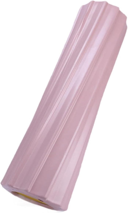 Foam Roller for Legs & Back - 12 Inch (30cm) Lightweight Deep Tissue Massage Roller for Fitness Pilates Home Gym- Pink