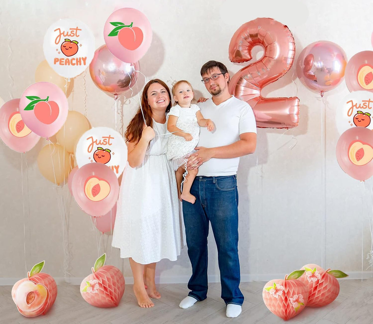 45 Pcs Peach Birthday Party Decorations Peach Balloons for Wedding Birthday Party Supplies