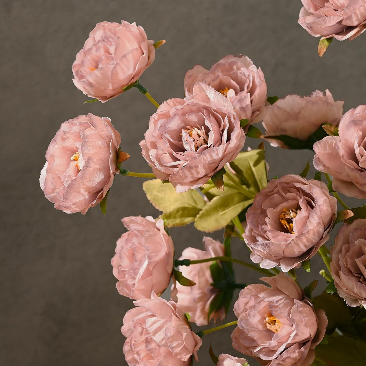 6 Pcs 31" Peonies Artificial Flowers, Real Look Large Faux Silk Flowers with 36 Blooms for DIY Wedding Centerpieces, Vase Filler, Rustic Home Decor - Pink