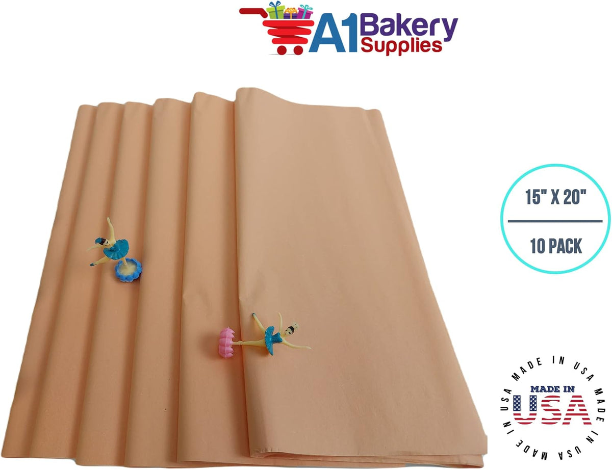 Gift Wrapping Tissue Paper 15X20 10 Pack (Peach)