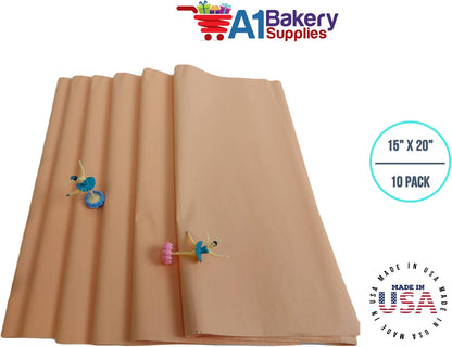 Gift Wrapping Tissue Paper 15X20 10 Pack (Peach)