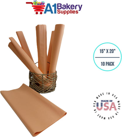 Gift Wrapping Tissue Paper 15X20 10 Pack (Peach)