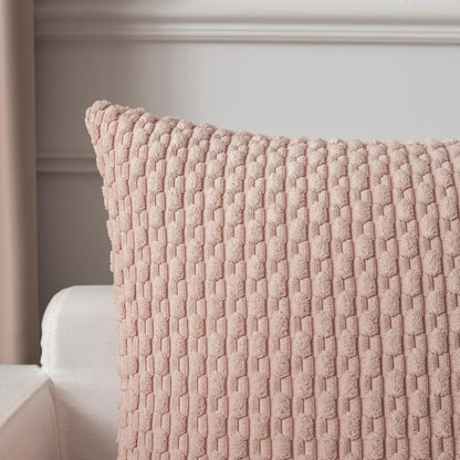 Soft Corduroy 20"x54" Body Pillow Cover 1 Pack, Light Pink