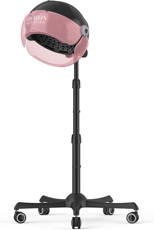 Ionic Hooded Hair Dryer, 1875W Hooded Hair Dryer for Home, Pink