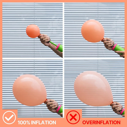Peach Balloons 50pcs Light Orange Latex Helium Balloons 12 Inch