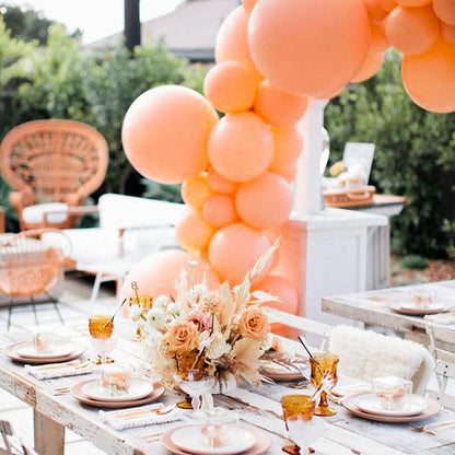 Peach Balloons 50pcs Light Orange Latex Helium Balloons 12 Inch