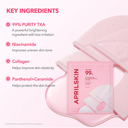 TXA Pink Capsule Gel Mask 4EA