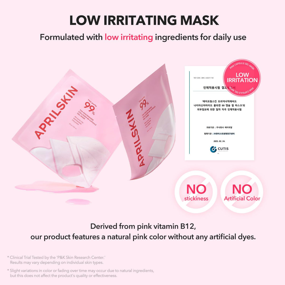 TXA Pink Capsule Gel Mask 4EA