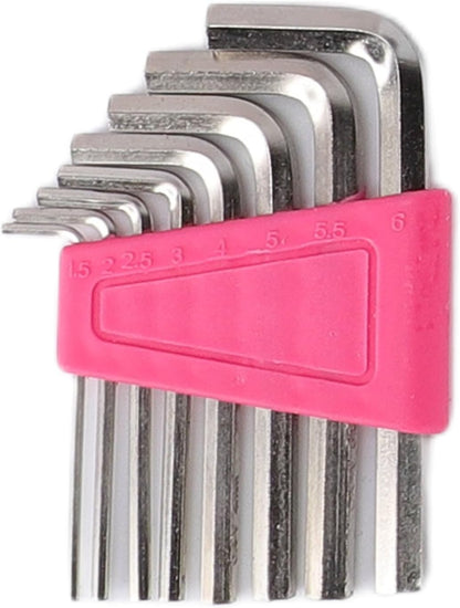 18 Piece Pink Tool Set for Women Home Repair with Carbon Steel Tools Ergonomic Handles Portable Case Beginner Complete Hand Tools Kit Household Maintenance DIY Projects (18Pcs)