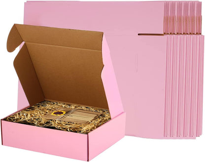 26 Pack 11"x9"x3" Pink Shipping Boxes