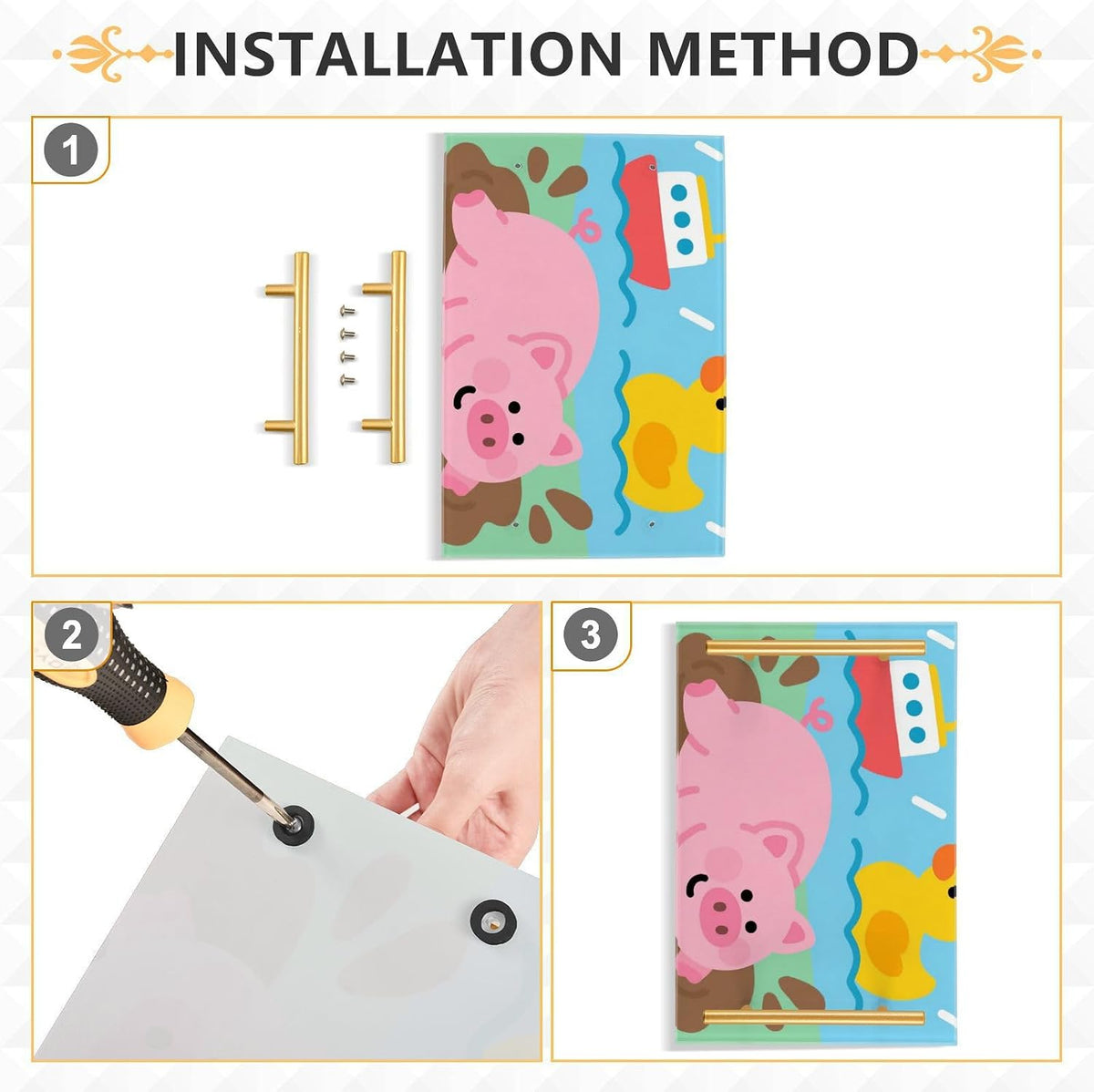 Muddy Pig Peach Decorative Dinner Trays with Handles Trays for Coffee for Jewelry Perfume for Restaurant Serving charolas para mesa de Centro