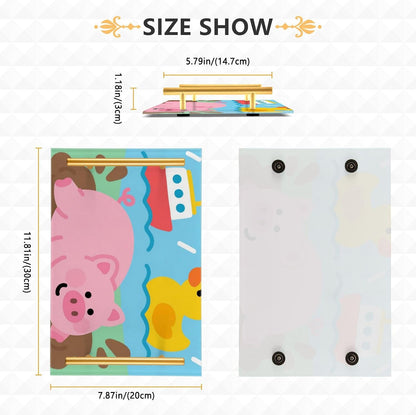 Muddy Pig Peach Decorative Dinner Trays with Handles Trays for Coffee for Jewelry Perfume for Restaurant Serving charolas para mesa de Centro