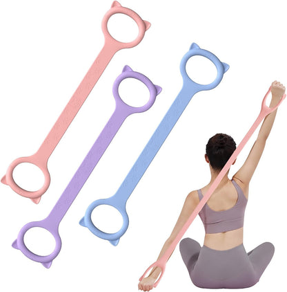 Figure 8 Resistance Bands with Handles,Silicone Exercise Band Set