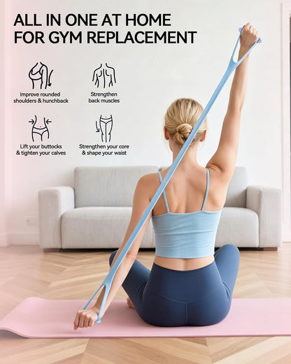 Figure 8 Resistance Bands with Handles,Silicone Exercise Band Set
