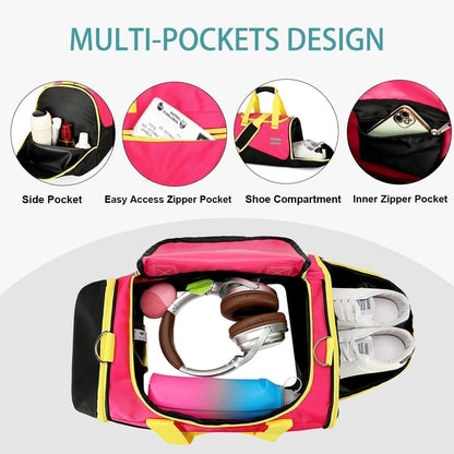 Gym Bag for Men & Women - 30L Duffle Bags with Shoe Compartment