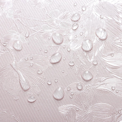 118"x15.7" Pink Wallpaper Embossed Floral Peel and Stick Wallpaper