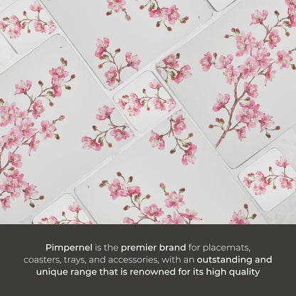 – Pink Blossom – Portmeirion Pink Blossom Coasters – PinkWhite, Set of 6