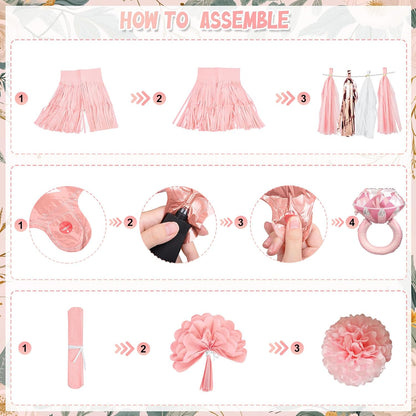 Pink Bachelorette Bride Shower Decorations Party Decorations for Women