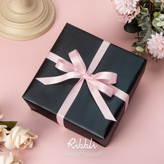 Light Pink Satin Ribbon Double Faced Satin 1/2 Inch x Continuous 100 Yards-Baby Pink Ribbon for Gift Wrapping Crafts Wedding Decoration Bows Bouquet Floral Arrangement