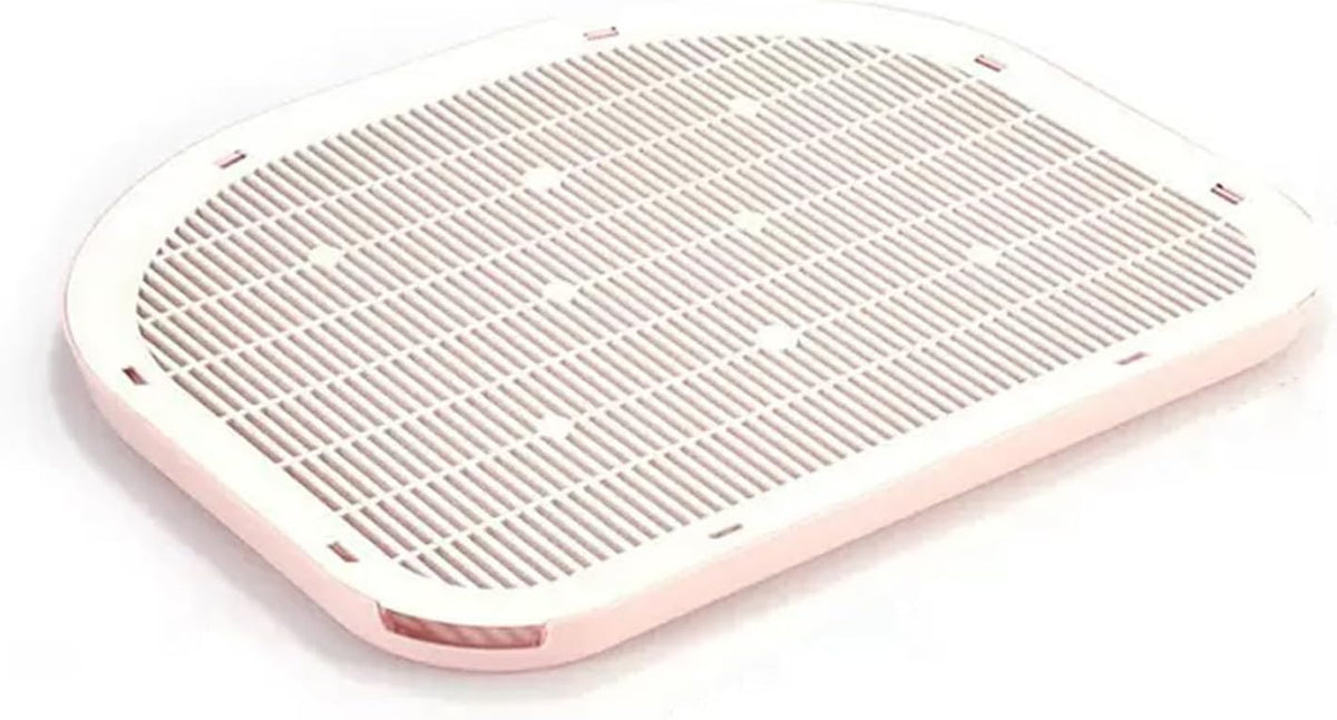 Cat Litter Mat Litter Trapping Mat,19.29"×14.96",Cat Litter Box Mat for Floor,Large Litter Matt for Cat Litter Box,Kitty Litter Mat Catcher,Waterproof Urine Proof,Washable,Easy Clean,Less Waste (Pink)