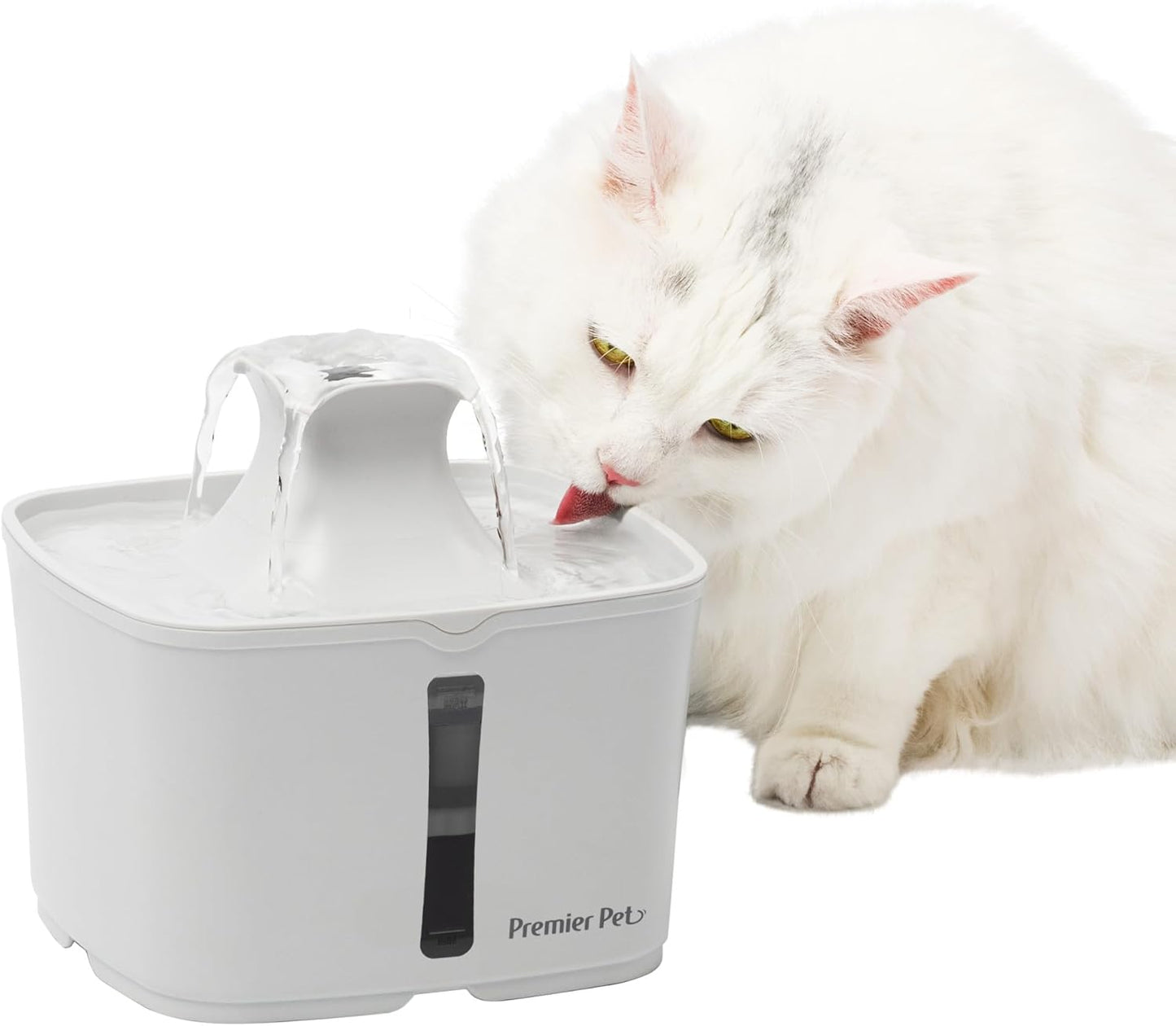 Premier Pet 60 oz. Pet Fountain Automatic Water Fountain for Dogs & Cats