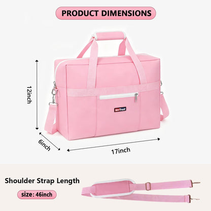 Gym Bag for Women Men, Water-Resistant Duffle Bag for Travel Sports, Lightweight Carry On Bag with Handles and Detachable Shoulder Strap