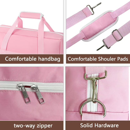 Gym Bag for Women Men, Water-Resistant Duffle Bag for Travel Sports, Lightweight Carry On Bag with Handles and Detachable Shoulder Strap