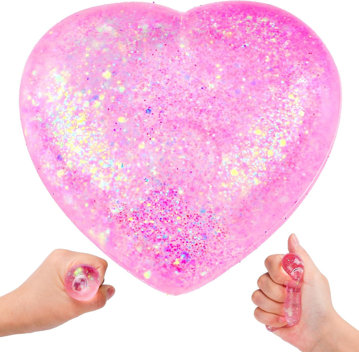 Heart Stress Balls Squishy Balls for Adults, Figurines Sensory Fidget Ball