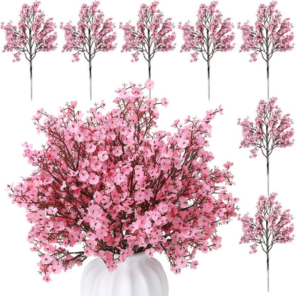 21 Stems Pink Babys Breath Artificial Flowers