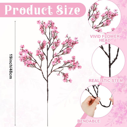 21 Stems Pink Babys Breath Artificial Flowers