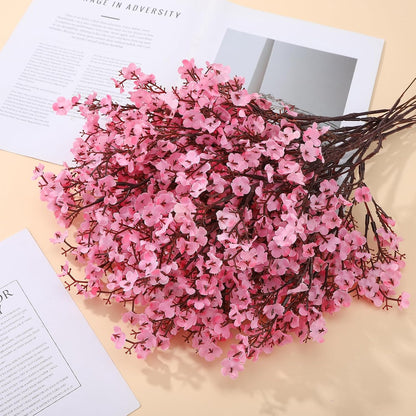 21 Stems Pink Babys Breath Artificial Flowers