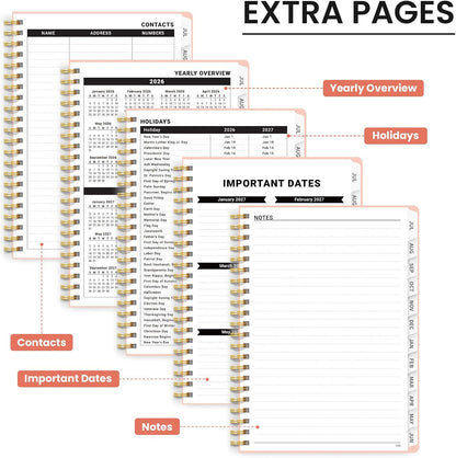 Planner 2026-2027, Jul 2026-Jun 2027 Monthly & Weekly Calendar Book