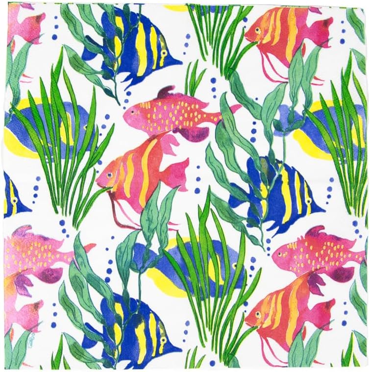 Caspari Wanda Cocktail Napkins - 20 Per Package