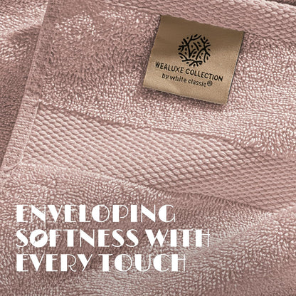 Luxury Soft Bath Sheet Towels - 650 GSM Cotton Luxury Towels Extra Large 35x70 | Highly Absorbent and Quick Dry | Hotel Quality, Pink, 2 Pack
