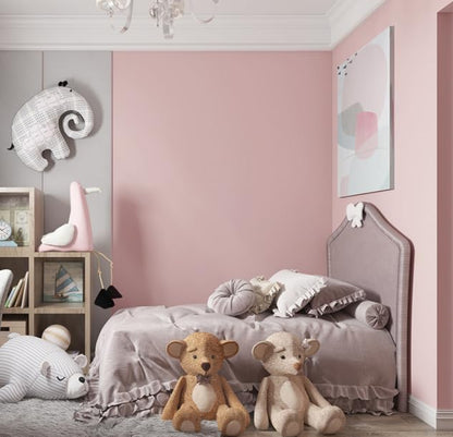 Solid Light Pink Wallpaper 394"X15.7" Matte Textured Contact Wallpaper Peel and Stick Modern Self Adhesive Removable Wallpaper Waterproof Paper for Living Room Bedroom Decor