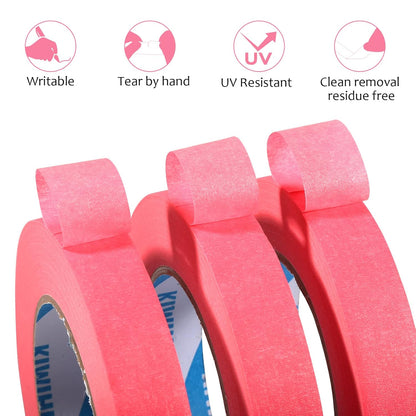 Pink Painters Tape,1 inch x 60 Yards