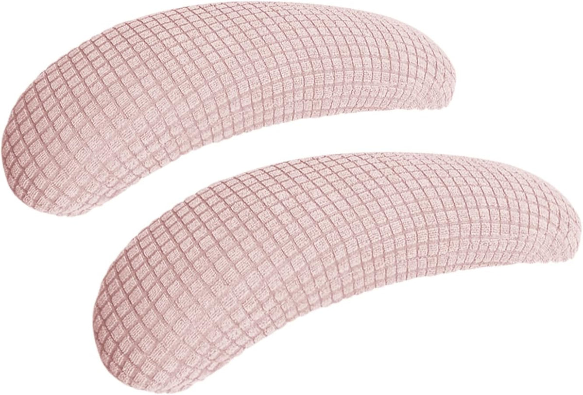 Office Chair Armrest Covers Pink 8-13 inch Long Stretchable Water Resistant Jacquard Desk Chair Arm Rest Covers for Computer Chair Arm Removable Washable 2 Pieces
