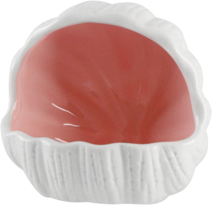 Aquarium Decorations, Cute Ceramic Betta Fish House, Conch Shell-Shaped Fish Tank Decor Accessory, Aquarium Hideout Cave Ornament for Pleco Fish Shrimp to Play Breed Rest (Pink)