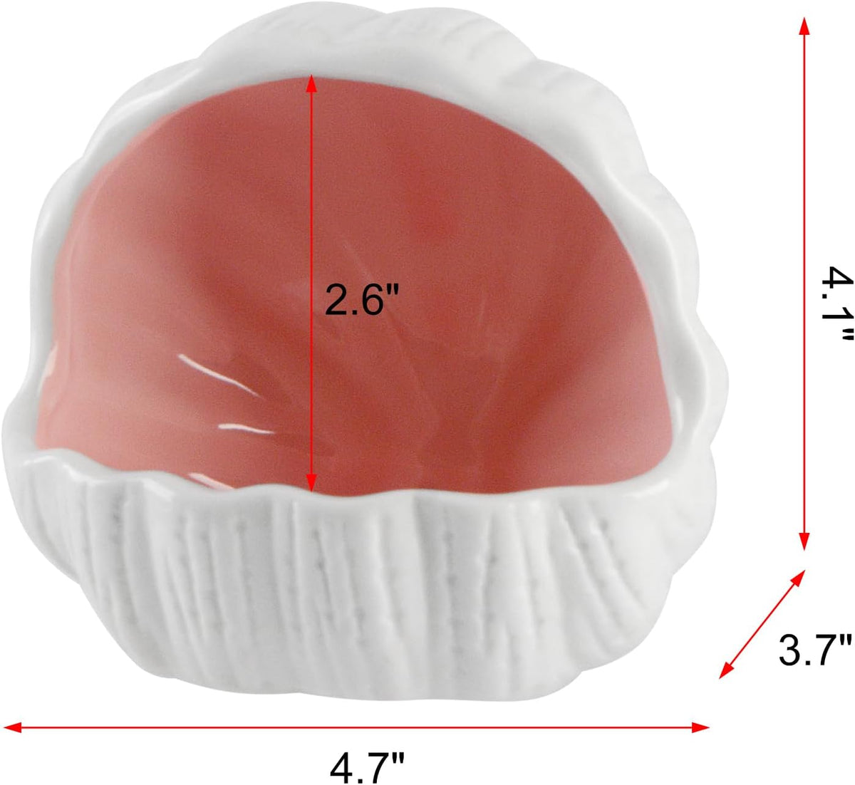 Aquarium Decorations, Cute Ceramic Betta Fish House, Conch Shell-Shaped Fish Tank Decor Accessory, Aquarium Hideout Cave Ornament for Pleco Fish Shrimp to Play Breed Rest (Pink)