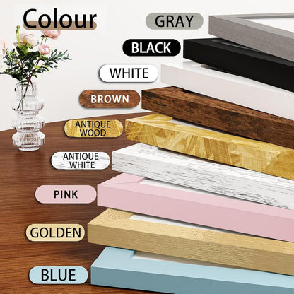 4x6 Picture Frame Set of 12, Modern Gallery Wall Frames, Pink