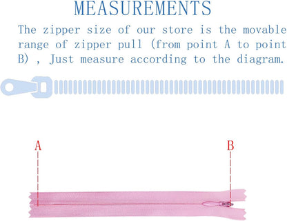 3PCS #3 8 Inch Pink Invisible Zippers for Sewing Skirts, Nylon Coil Bulk Zippers for Pocket, Pillow(Pink 8" 3PCS)