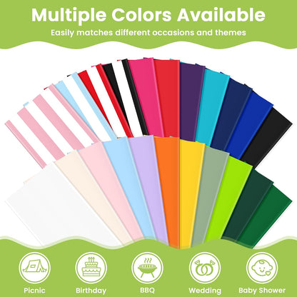 Pink and White Striped Tablecloth 2 Pack,54 x 108 Inch