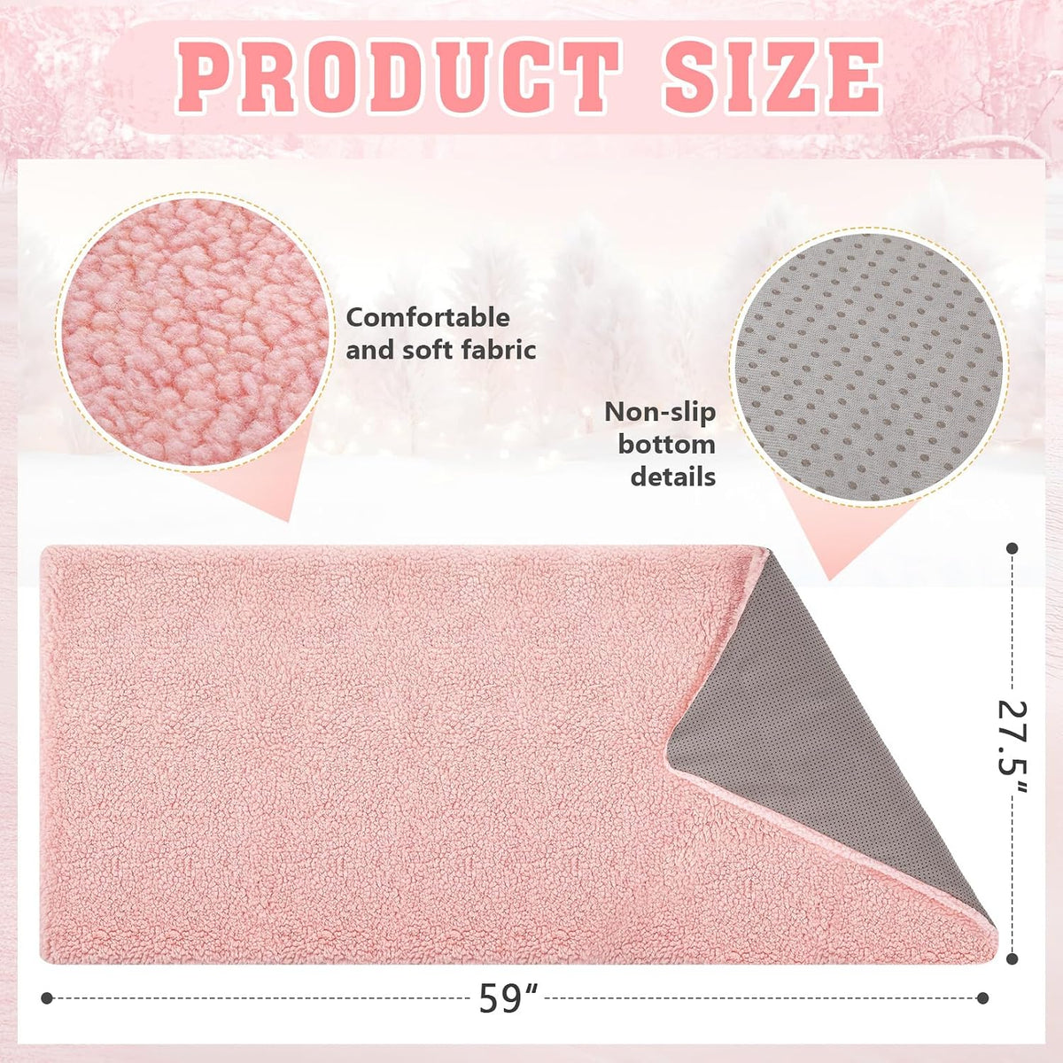 Large Jumbo Self Heating Cat Dog Pad Mat,59''x27.5''