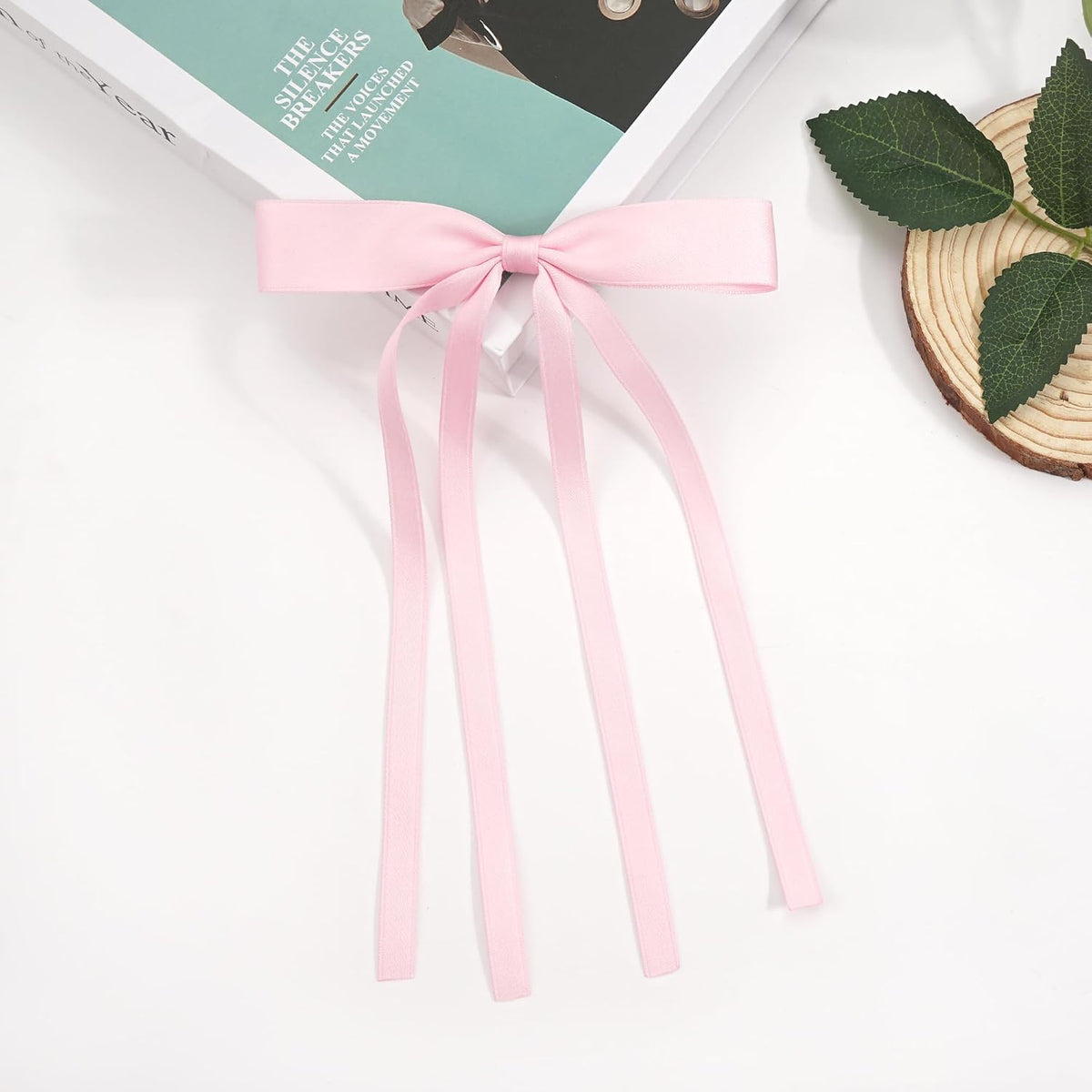 Pink Hair Bow Clips Pink Ribbon Hair Accessories for Women Girls