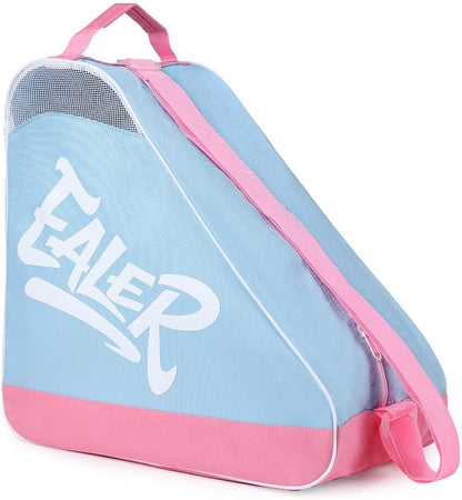 Heavy-Duty Waterproof Skate Bag with Adjustable Shoulder Strap – Fits Ice Hockey, Inline, Roller & Quad Skates,Kids & Adults