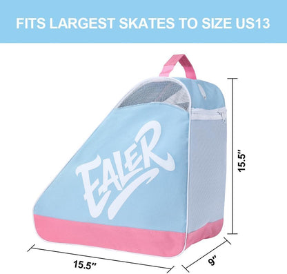 Heavy-Duty Waterproof Skate Bag with Adjustable Shoulder Strap – Fits Ice Hockey, Inline, Roller & Quad Skates,Kids & Adults