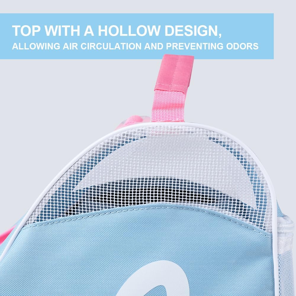 Heavy-Duty Waterproof Skate Bag with Adjustable Shoulder Strap – Fits Ice Hockey, Inline, Roller & Quad Skates,Kids & Adults