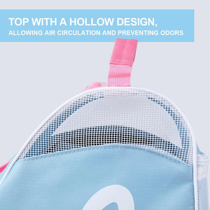 Heavy-Duty Waterproof Skate Bag with Adjustable Shoulder Strap – Fits Ice Hockey, Inline, Roller & Quad Skates,Kids & Adults