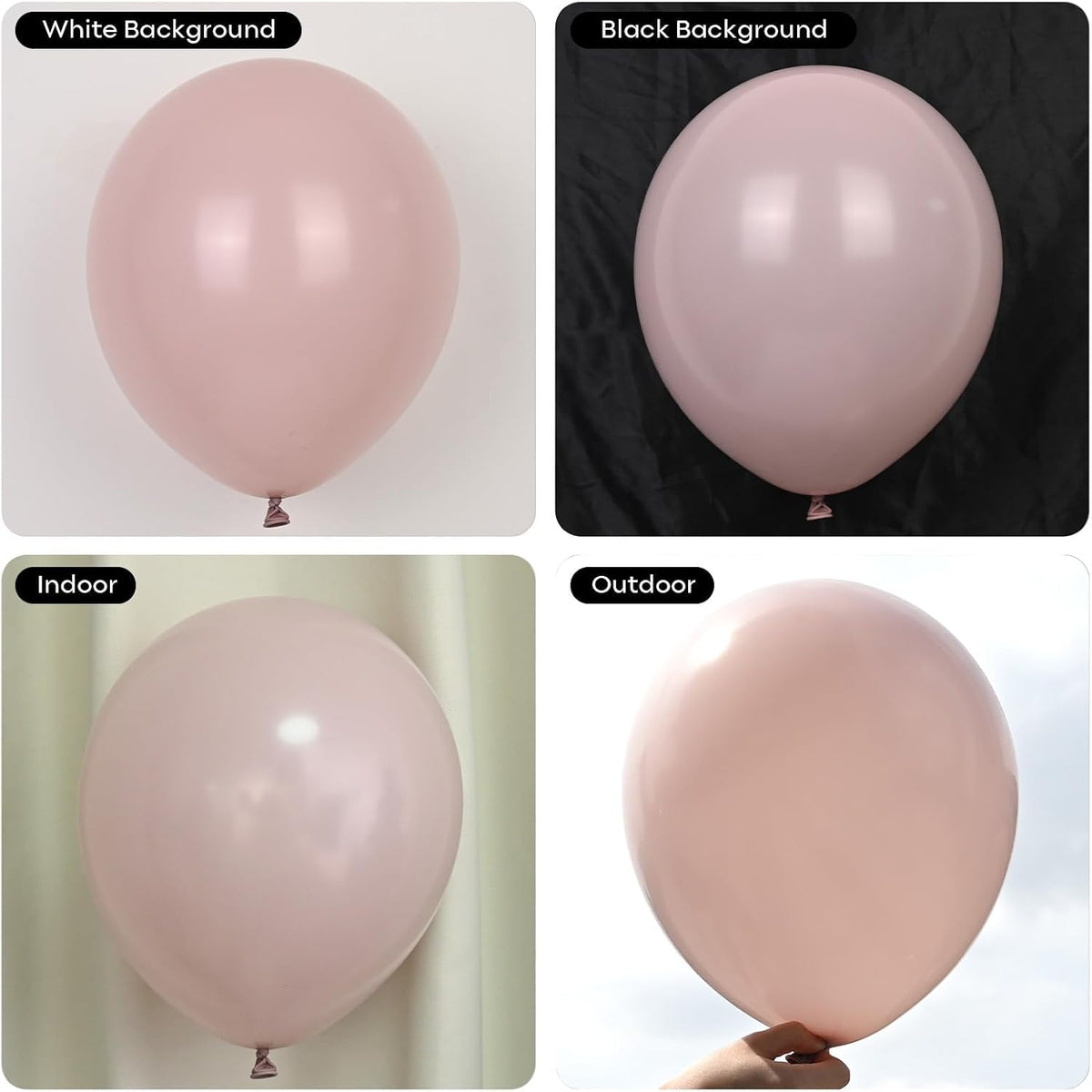 Dusty Pink Balloon Garland Arch Kit Double Stuffed Pink Gold Balloon