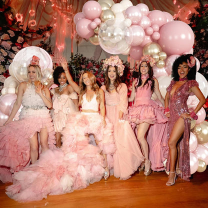 Dusty Pink Balloon Garland Arch Kit Double Stuffed Pink Gold Balloon